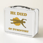 Lunch Box Il Est Mort D'Un Carnet De Dysenterie (Dos)