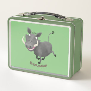 Lunch Box Illustration amusante d'un cochon de phacochère af