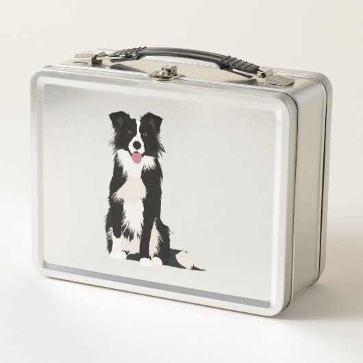 Lunch Box Illustration Collie Bordure ! (Devant)