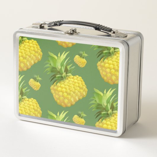 Lunch Box Illustration d'ananas (Devant)