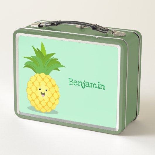 Lunch Box Illustration d'ananas mignon (Dos)