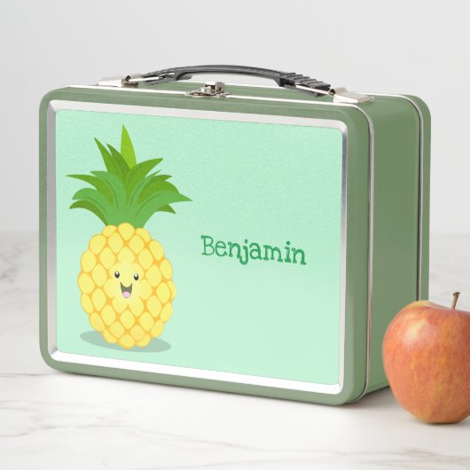 Lunch Box Illustration d'ananas mignon (En situation)