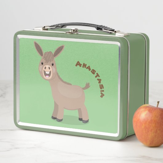 Lunch Box Illustration d'âne miniature joyeux (En situation)