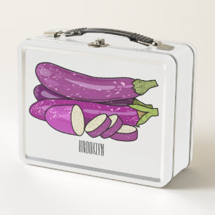 Lunch Box Illustration d'aubergine