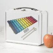Lunch Box Illustration de bande dessinée en Xylophone (En situation)