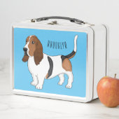 Lunch Box illustration de basset hound de dessin animé (En situation)