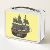 Lunch Box Illustration de bateau pirate (Dos)