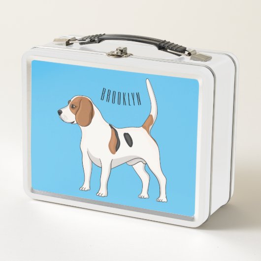 Lunch Box illustration de beagle de dessin animé (Devant)