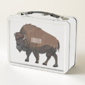 Lunch Box Illustration de bison (Dos)