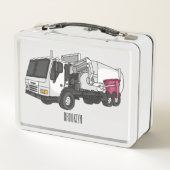 Lunch Box Illustration de camion à ordures (Dos)