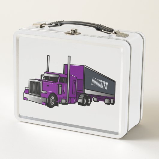 Lunch Box Illustration de camion semi-remorque (Devant)