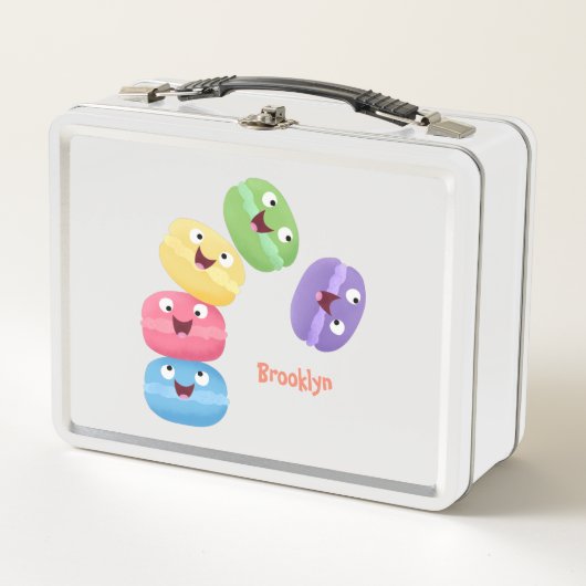 Lunch Box Illustration de caricature de macarons marrant mig (Devant)