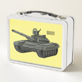 Lunch Box Illustration de caricature de réservoir (Dos)