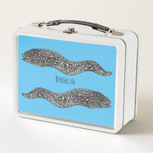 Lunch Box Illustration de cartoon de murène tachetée noire
