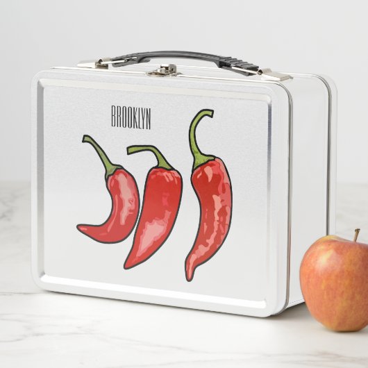 Lunch Box Illustration de chili (En situation)