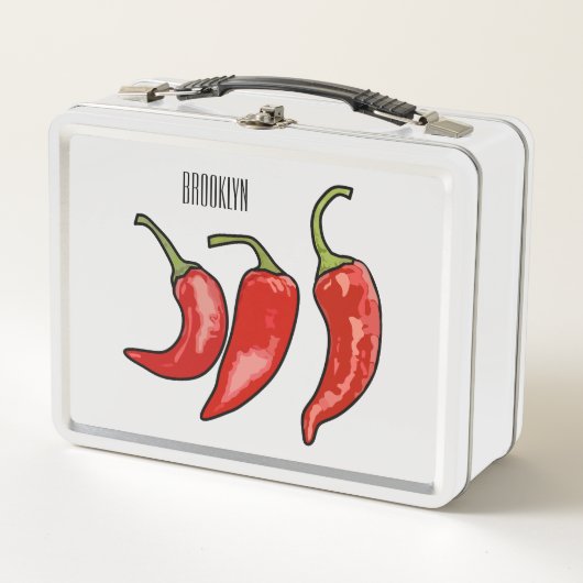 Lunch Box Illustration de chili (Devant)