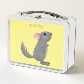 Lunch Box Illustration de chinchilla gris mignon (Devant)