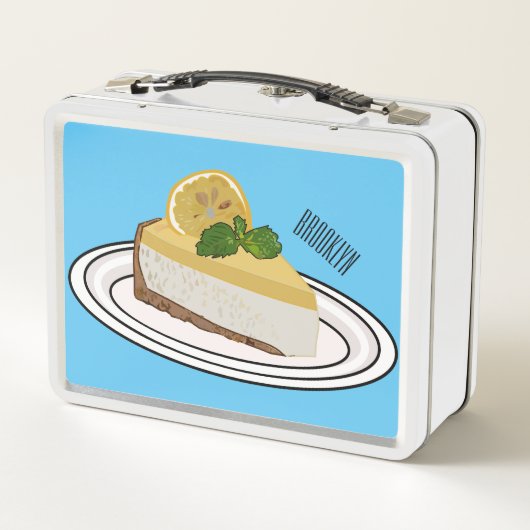 Lunch Box Illustration de citron cheesecake (Dos)