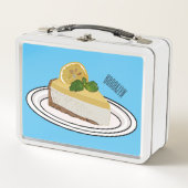 Lunch Box Illustration de citron cheesecake (Devant)