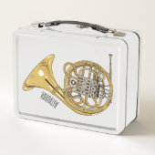 Lunch Box Illustration de corne française (Dos)