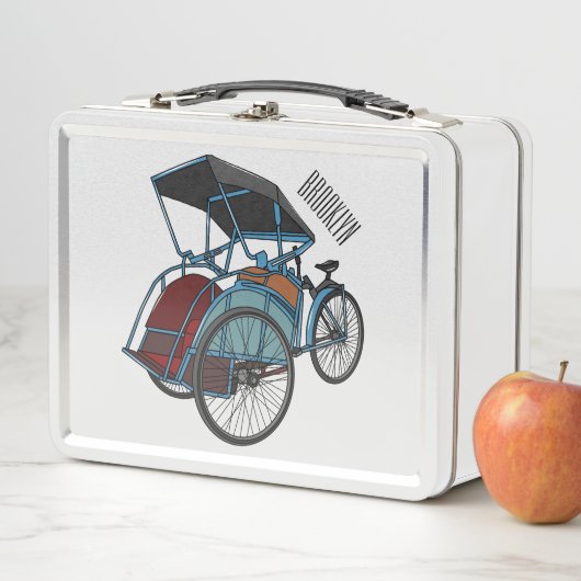Lunch Box Illustration de cyclo-pousse (En situation)