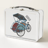 Lunch Box Illustration de cyclo-pousse (Devant)