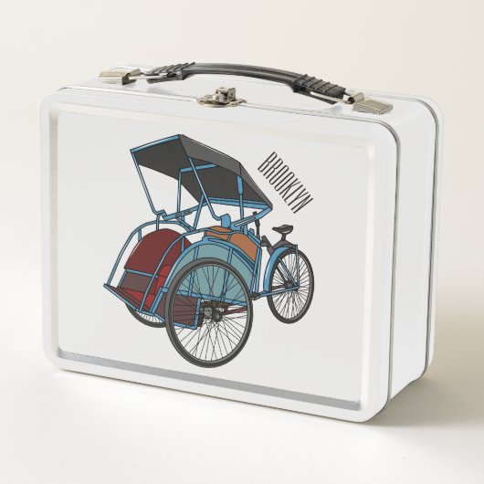 Lunch Box Illustration de cyclo-pousse (Devant)