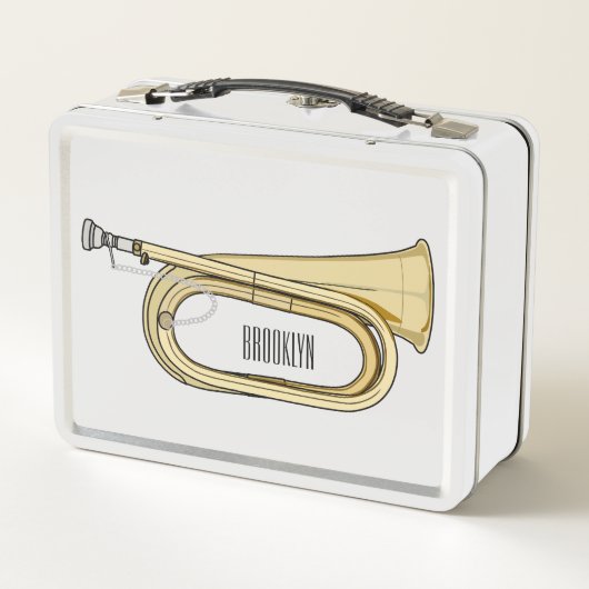 Lunch Box Illustration de dessin animé Bugle (Dos)