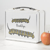 Lunch Box illustration de dessin animé de chenille monarque (En situation)