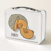 Lunch Box Illustration de dessin animé de citrouille (Dos)