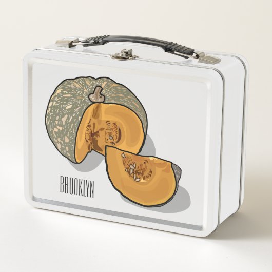 Lunch Box Illustration de dessin animé de citrouille (Devant)