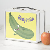 Lunch Box Illustration de dessin animé de courgette mignonne (En situation)