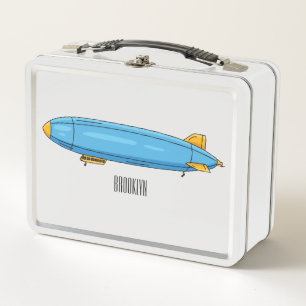 Lunch Box Illustration de dessin animé de dirigeable