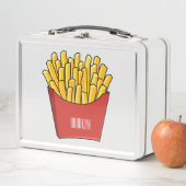 Lunch Box illustration de dessin animé de frites (En situation)