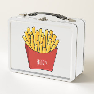 Lunch Box illustration de dessin animé de frites