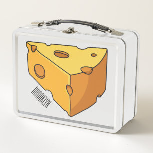 Lunch Box Illustration de dessin animé de fromage 