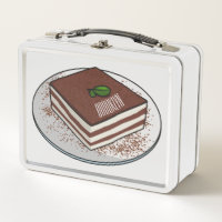 Illustration de dessin animé de gâteau au tiramisu