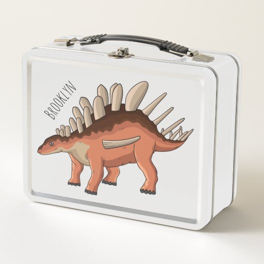 Lunch Box illustration de dessin animé de Kentrosaurus  (Devant)
