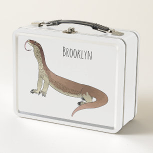 Lunch Box Illustration de dessin animé de lézard monitor