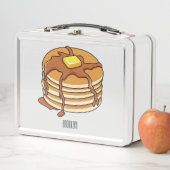 Lunch Box Illustration de dessin animé de Pancake (En situation)