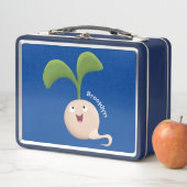 Lunch Box Illustration de dessin animé de pousse de semence (En situation)
