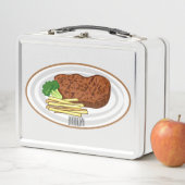 Lunch Box illustration de dessin animé de steak (En situation)