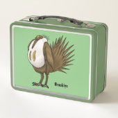 Lunch Box Illustration de dessin animé de tétras des armoise (Dos)