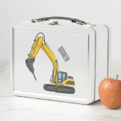 Lunch Box Illustration de dessin animé d'excavatrice briseus (En situation)
