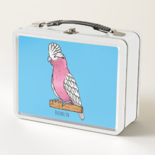 Lunch Box illustration de dessin animé d'oiseau Galah