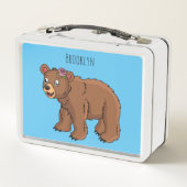 Lunch Box Illustration de dessin animé d'un ours mignon avec (Dos)