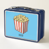 Lunch Box Illustration de dessin animé Popcorn (Dos)