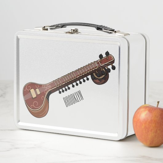 Lunch Box Illustration de dessin de Sitar (En situation)