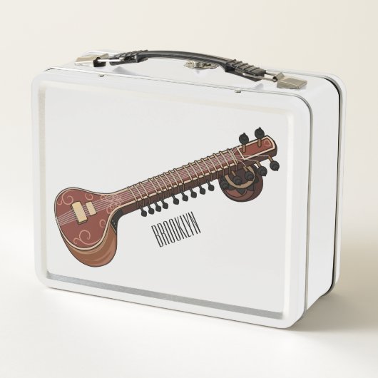 Lunch Box Illustration de dessin de Sitar (Dos)