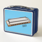 Lunch Box Illustration de dessin d'Harmonica (Dos)